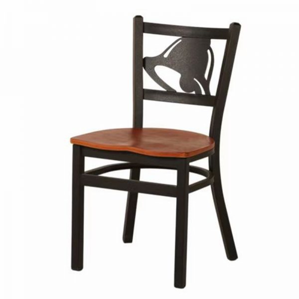 Metal Chair with Metal Bell in Back EM-03