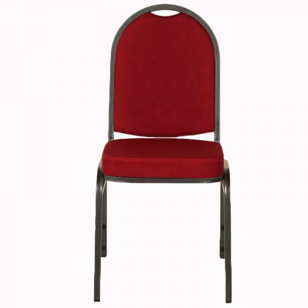 Burgundy Backrest Stackable Banquet Chair-Hammer Gold Frame EB-28 - Image 3