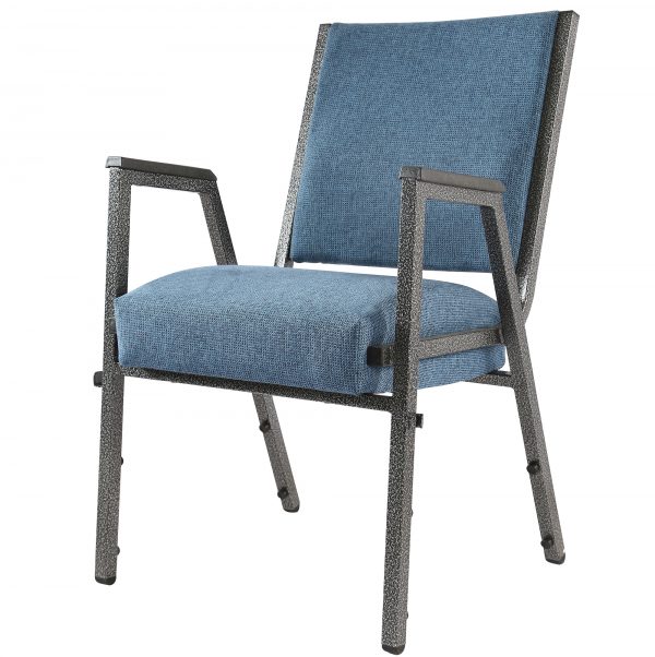 -19.5‘’W Church Chair with Iron Armrest