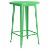 30" Round Black Outdoor /Indoor Bar Height Table - Image 5