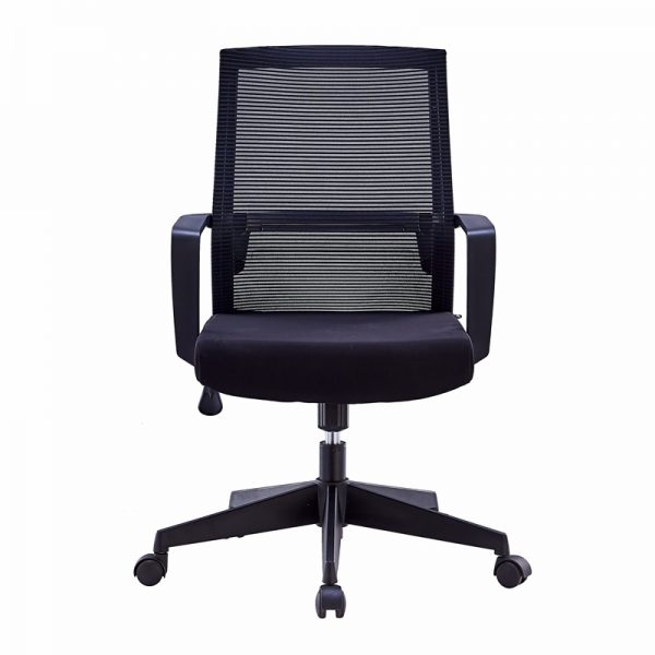 Black Back Mesh And Soft cushion Office Chair with Arms, Adjustable Height A305 - Image 2