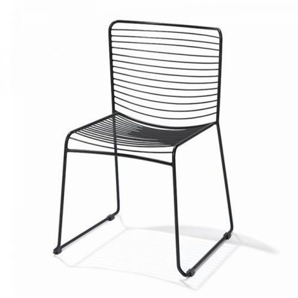 Black Low Carbon Wire Chair
